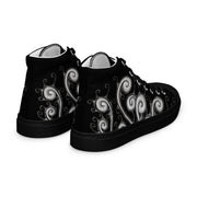 Creative Mind Men’s high top canvas shoes - Martin K Designs