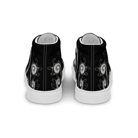 Creative Mind Men’s high top canvas shoes - Martin K Designs