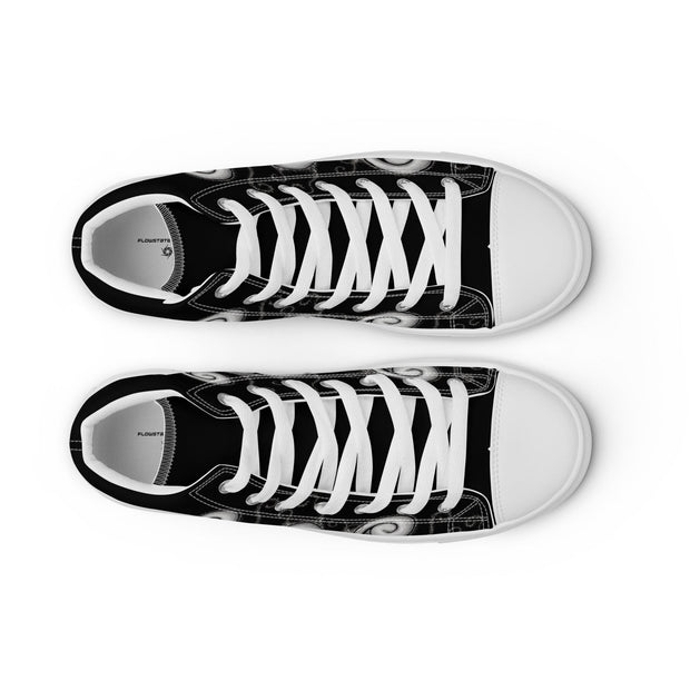 Creative Mind Men’s high top canvas shoes - Martin K Designs
