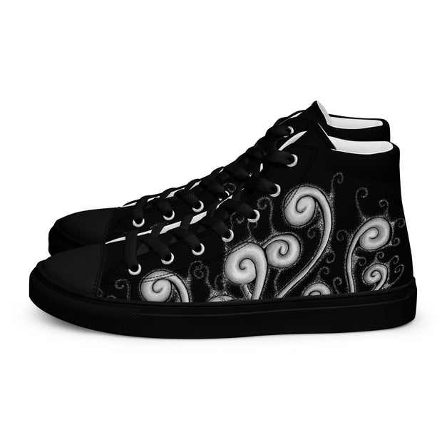 Creative Mind Women’s high top canvas shoes - Martin K Designs