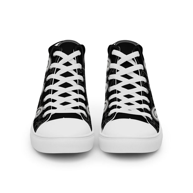 Creative Mind Women’s high top canvas shoes - Martin K Designs