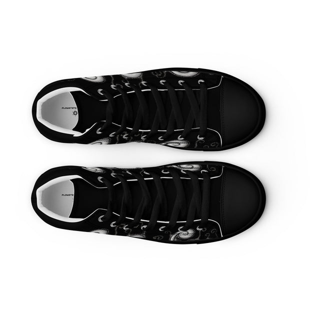 Creative Mind Women’s high top canvas shoes - Martin K Designs