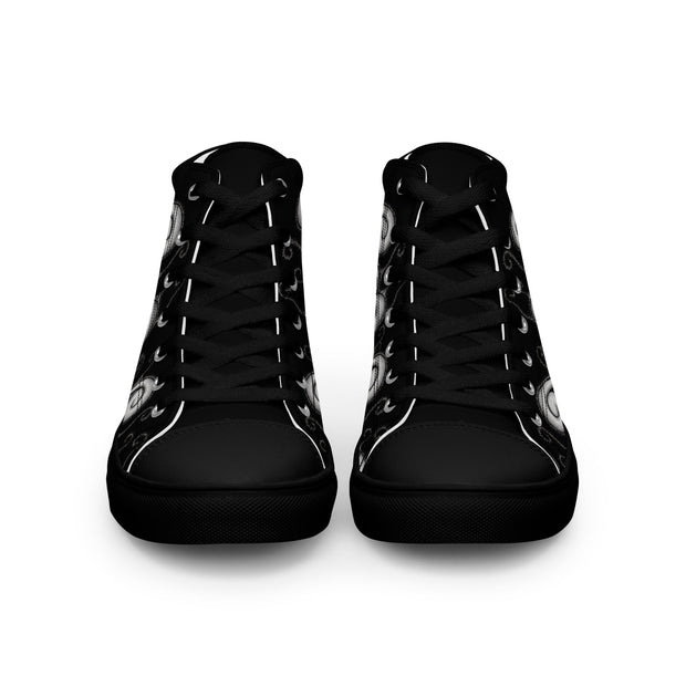 Creative Mind Women’s high top canvas shoes - Martin K Designs