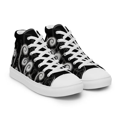 Creative Mind Women’s high top canvas shoes - Martin K Designs