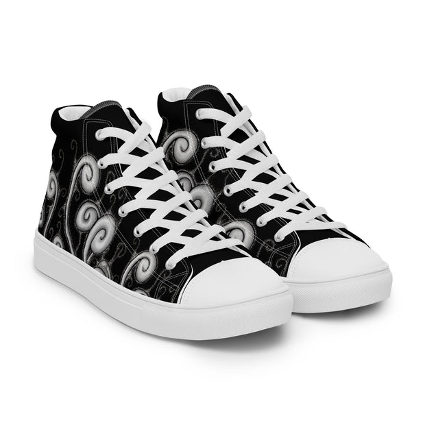 Creative Mind Women’s high top canvas shoes - Martin K Designs