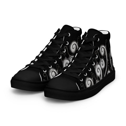 Creative Mind Women’s high top canvas shoes - Martin K Designs