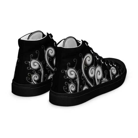 Creative Mind Women’s high top canvas shoes - Martin K Designs