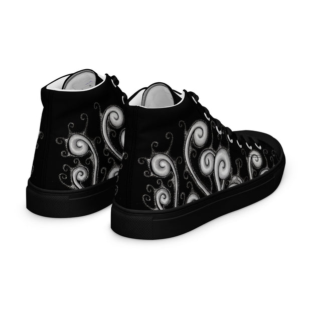 Creative Mind Women’s high top canvas shoes - Martin K Designs