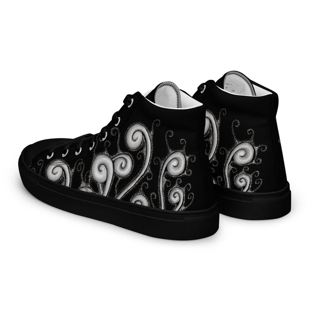 Creative Mind Women’s high top canvas shoes - Martin K Designs