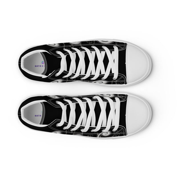 Creative Mind Women’s high top canvas shoes - Martin K Designs