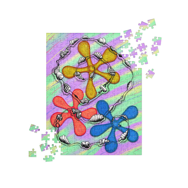 Cyberpsych Snake Jigsaw Puzzle - Martin K Designs