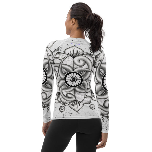 Dreamcatcher Mandala Women's Rash Guard - Martin K Designs