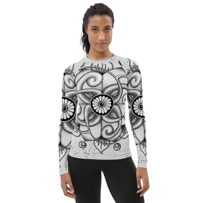 Dreamcatcher Mandala Women's Rash Guard - Martin K Designs