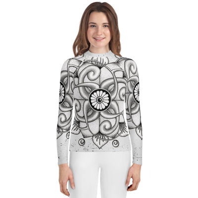 Dreamcatcher Mandala Youth Rash Guard - Martin K Designs