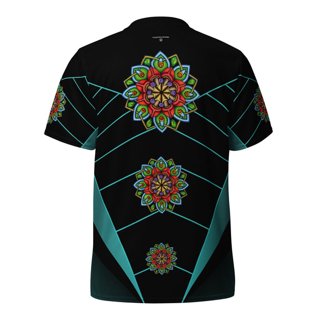 Ecstatic Mandala Recycled unisex sports jersey - Martin K Designs