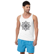 Eight Thoughts Mandala 5 Unisex Tank Top - Martin K Designs