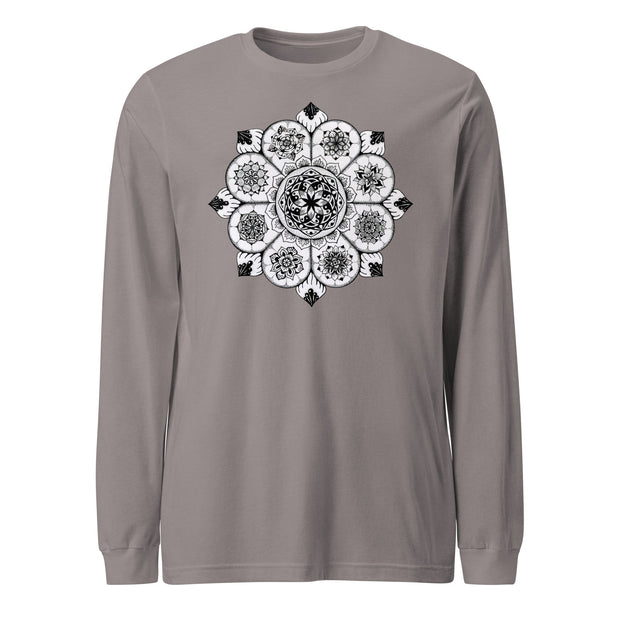 Eight Thoughts Mandala Unisex Long Sleeve Tee - Martin K Designs