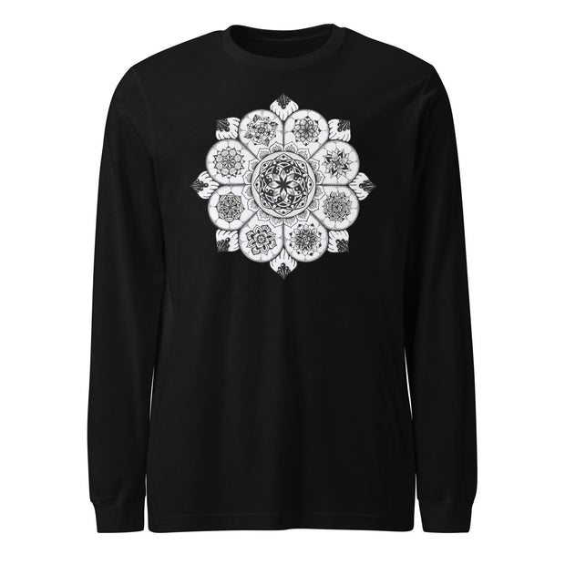 Eight Thoughts Mandala Unisex Long Sleeve Tee - Martin K Designs
