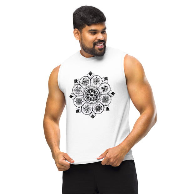 Eight Thoughts Mandala Unisex Muscle Shirt - Martin K Designs