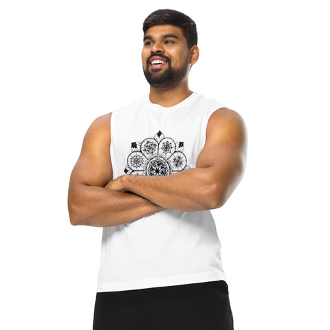 Eight Thoughts Mandala Unisex Muscle Shirt - Martin K Designs