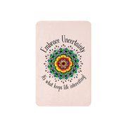 Embrace Uncertainty Sherpa blanket - Martin K Designs