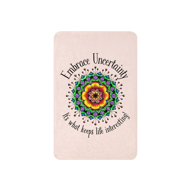 Embrace Uncertainty Sherpa blanket - Martin K Designs