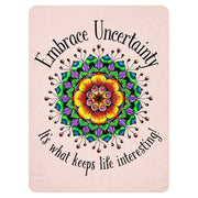 Embrace Uncertainty Sherpa blanket - Martin K Designs