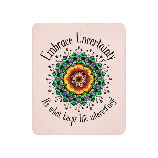 Embrace Uncertainty Sherpa blanket - Martin K Designs