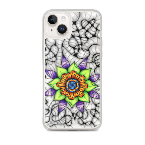 Ethereal Mandala Clear Case for iPhone® - Martin K Designs