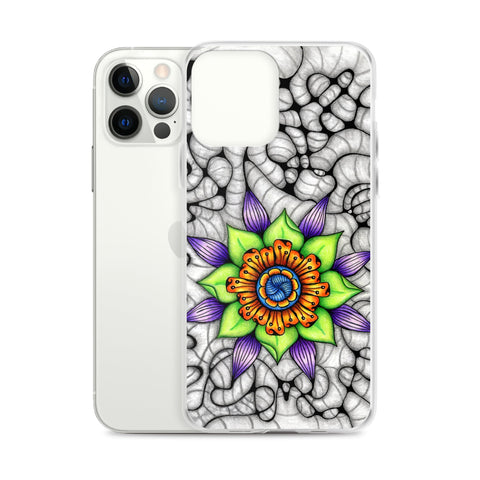 Ethereal Mandala Clear Case for iPhone® - Martin K Designs