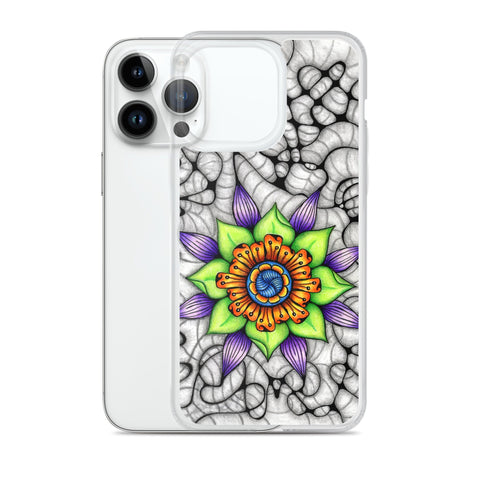 Ethereal Mandala Clear Case for iPhone® - Martin K Designs