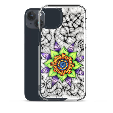 Ethereal Mandala Clear Case for iPhone® - Martin K Designs