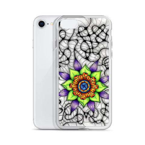 Ethereal Mandala Clear Case for iPhone® - Martin K Designs