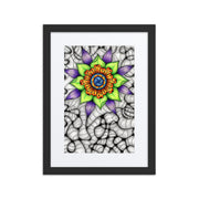 Ethereal Mandala framed print with mat - Martin K Designs
