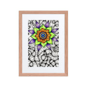 Ethereal Mandala framed print with mat - Martin K Designs