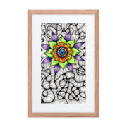 Ethereal Mandala framed print with mat - Martin K Designs
