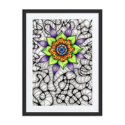 Ethereal Mandala framed print with mat - Martin K Designs