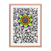 Ethereal Mandala framed print with mat - Martin K Designs