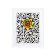 Ethereal Mandala framed print with mat - Martin K Designs