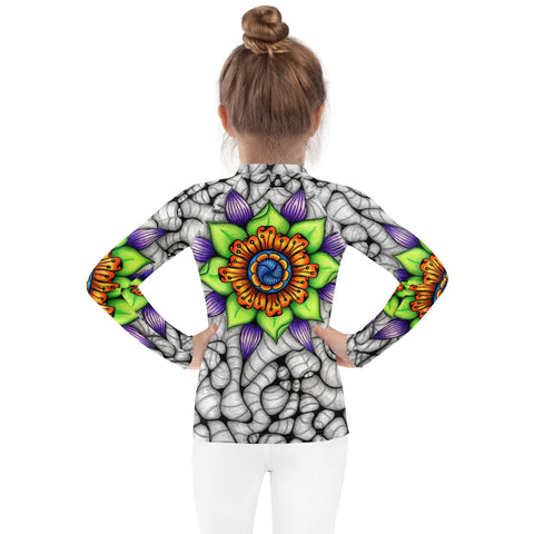 Ethereal Mandala Kids Rash Guard - Martin K Designs