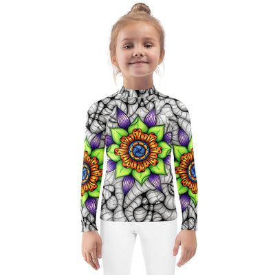 Ethereal Mandala Kids Rash Guard - Martin K Designs