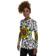Ethereal Mandala Women's Rash Guard - Martin K Designs