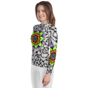 Ethereal Mandala Youth Rash Guard - Martin K Designs