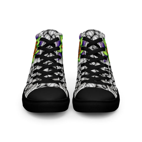 Ethereal Men’s high top canvas shoes - Martin K Designs