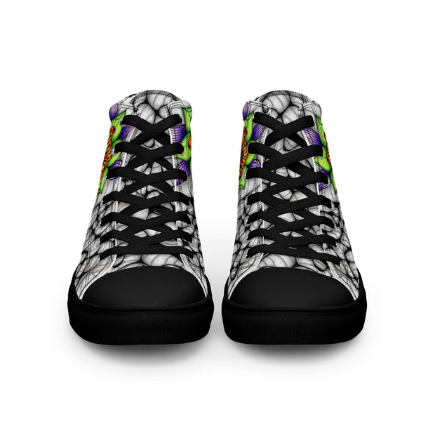 Ethereal Men’s high top canvas shoes - Martin K Designs
