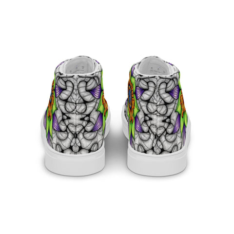 Ethereal Men’s high top canvas shoes - Martin K Designs
