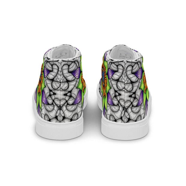 Ethereal Men’s high top canvas shoes - Martin K Designs