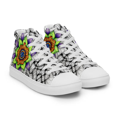 Ethereal Men’s high top canvas shoes - Martin K Designs