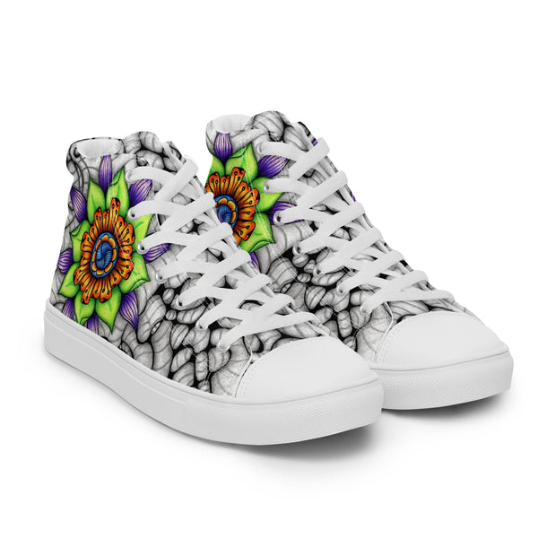 Ethereal Men’s high top canvas shoes - Martin K Designs