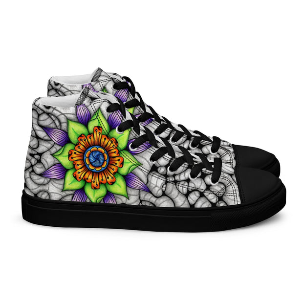 Ethereal Men’s high top canvas shoes - Martin K Designs